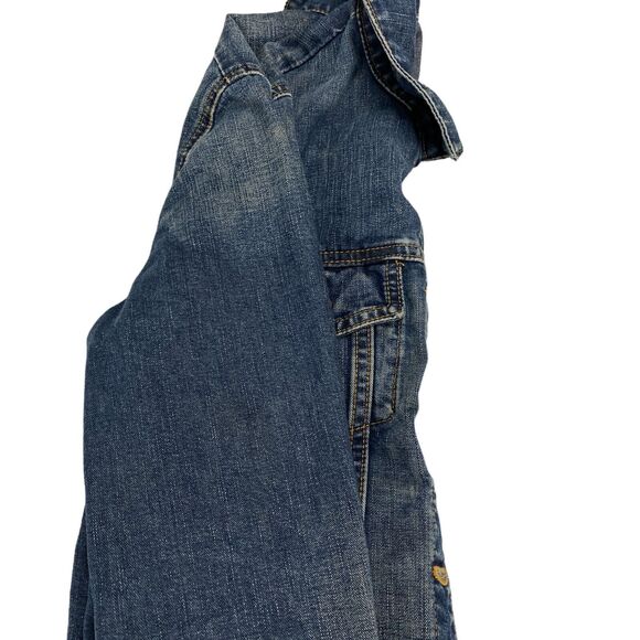 J. CREW Trucker Jacket Womens Small Blue Long Sleeve Denim Collared Button Front - Picture 15 of 16